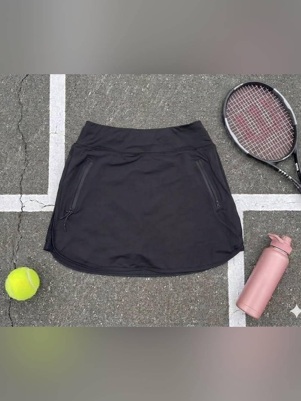 Jack Smith Black Athletic Tennis Skirt with Built-In Shorts - Size Small